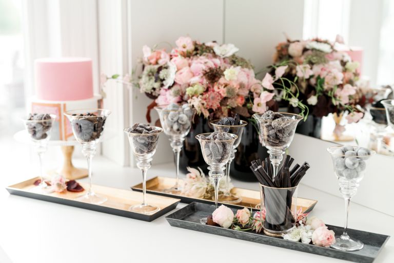 Lakritz Bar auf einer Hochzeit