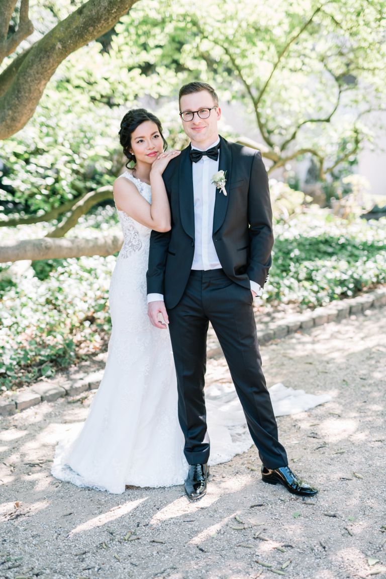 Brautkleid von Stella York 
Anzug von Hugo Boss