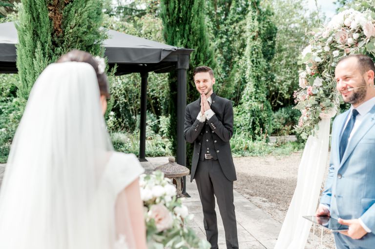 Gebrüder Meurer Location Hochzeit. Freie Trauung mit Vater und Braut.